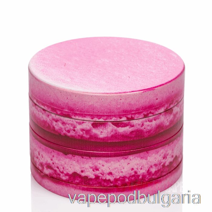 Vape 10000 Дръпки в синдикат 2.5inch 4-piece Sharpshred Dine-in Grinder Raspberry Macaron